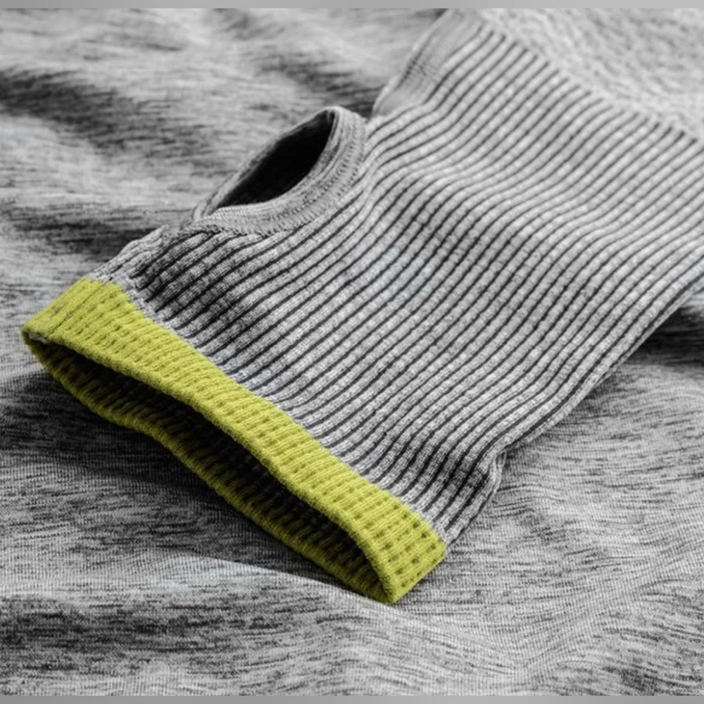 NIKE HOODIE PRO HYPERWARM LIMITLESS DARK GREY/HEATHER/VOLT/BLACK WOMEN - Picture 4 of 12